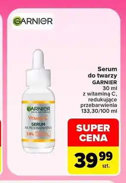 Carrefour Serum do twarzy Garnier z witaminą C redukujące przebarwienia oferta