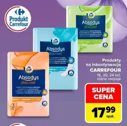 Carrefour Produkty na inkontynencję Absodys Discreet Maxi Carrefour oferta