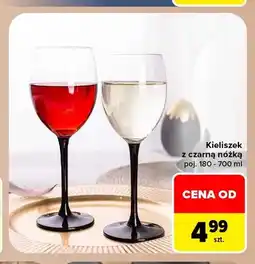 Carrefour Kieliszek z czarną nóżką oferta