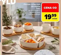 Carrefour Zestaw miseczek do dipów Tino na podstawce bambusowej oferta