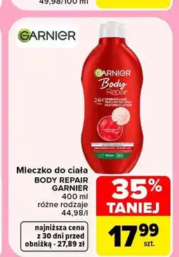 Carrefour Mleczko do ciała Body Repair Garnier oferta