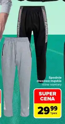 Carrefour Spodnie dresowe męskie oferta