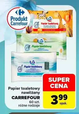 Carrefour Papier toaletowy nawilżany dla dzieci Carrefour oferta