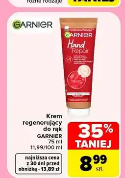 Carrefour Krem regenerujący do rąk Garnier oferta