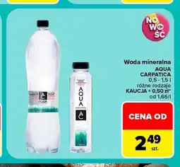 Carrefour Woda mineralna Aqua Carpatica oferta