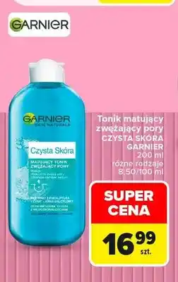 Carrefour Tonik matujący zwężający pory Czysta Skóra Garnier oferta