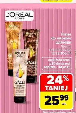 Carrefour Toner do włosów Garnier oferta