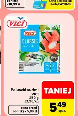 Carrefour Paluszki surimi Classic Vici oferta