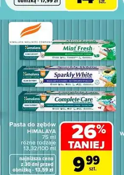 Carrefour Pasta do zębów Mint Fresh Himalaya oferta