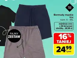 Carrefour Bermudy męskie TEX oferta