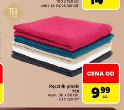 Carrefour Ręcznik gładki Tex 50x80 cm oferta
