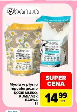 Carrefour Mydło w płynie hipoalergiczne kozie mleko Barwa oferta