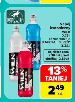 Carrefour Napój izotoniczny Wilk oferta