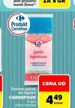 Carrefour Zestaw gąbek do kąpieli Carrefour oferta