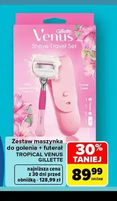 Carrefour Zestaw maszynka do golenia + futerał Tropical Venus Gillette oferta