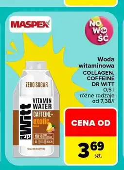 Carrefour Woda witaminowa Collagen Dr Witt oferta