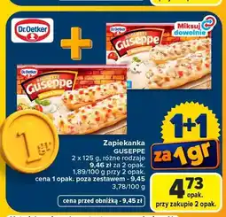 Carrefour Zapiekanka Guseppe Tomato & Cheese 2-pak Dr. Oetker oferta