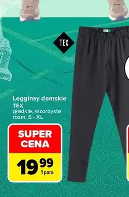 Carrefour Legginsy damskie TEX oferta