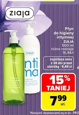 Carrefour Płyn do higieny intymnej Ziaja oferta