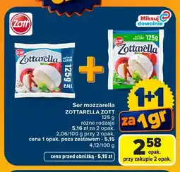 Carrefour Ser mozzarella Zottarella Zott oferta