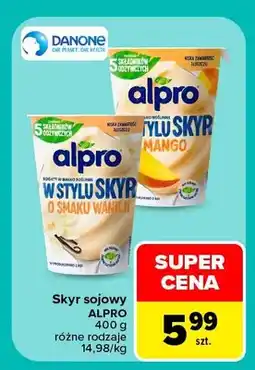 Carrefour Skyr sojowy Alpro o smaku wanilii oferta