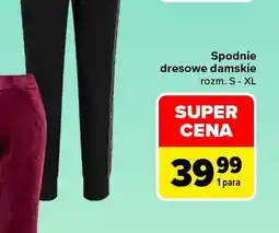 Carrefour Spodnie dresowe damskie TEX oferta