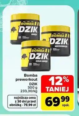 Carrefour Bomba preworkout Dzik oferta
