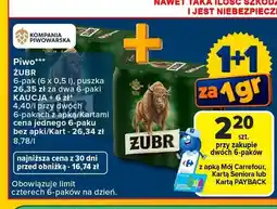 Carrefour Piwo Żubr 6-pak oferta