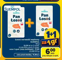 Carrefour Łosoś norweski wędzony Suempol oferta