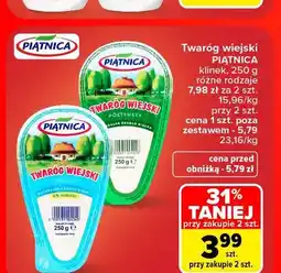 Carrefour Twaróg wiejski klinek półtłusty Piątnica oferta