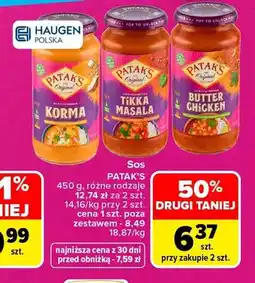Carrefour Sos Korma Patak's oferta