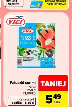 Carrefour Paluszki surimi Vici oferta