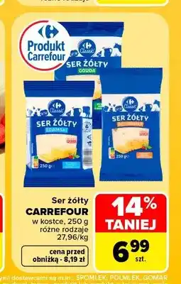 Carrefour Ser żółty w kostce Carrefour oferta