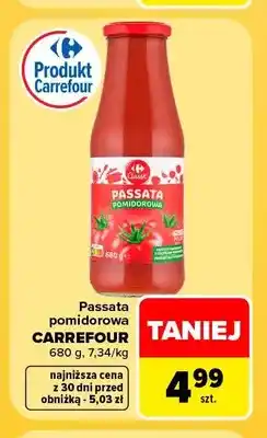 Carrefour Passata pomidorowa Carrefour oferta