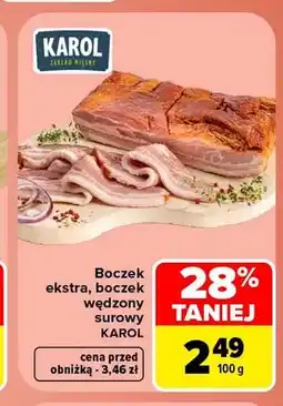 Carrefour Boczek ekstra Karol oferta