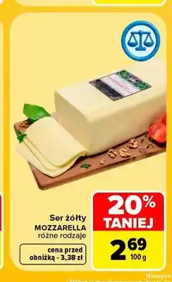 Carrefour Ser żółty Mozzarella oferta