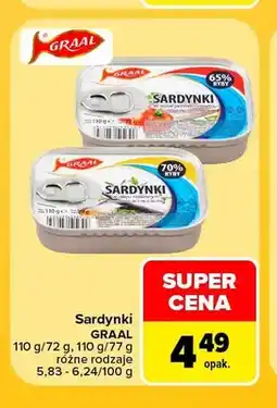 Carrefour Sardynki w sosie pomidorowym Graal oferta