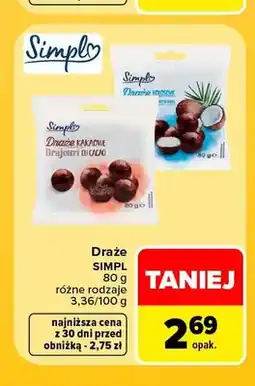 Carrefour Draże kakaowe Simpl oferta