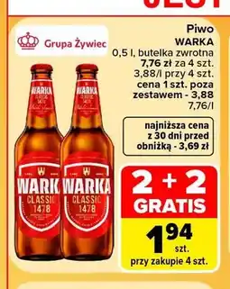 Carrefour Piwo Warka Classic oferta
