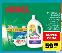 Carrefour Proszek, żel, kapsułki do prania Ariel oferta