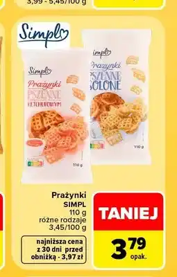 Carrefour Prażynki pszenne solone Simpl oferta