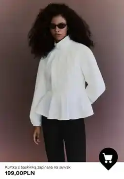 Bershka Kurtka z baskinką zapinana na suwak oferta