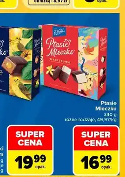 Carrefour Ptasie Mleczko pigwa E.Wedel oferta