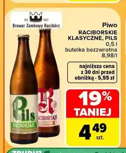 Carrefour Piwo Raciborskie klasyczne oferta