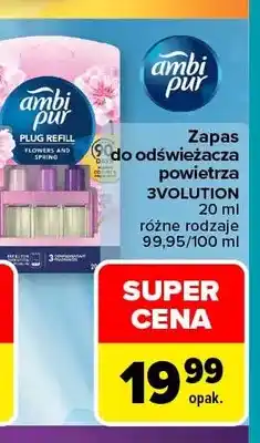 Carrefour Zapas do odświeżacza powietrza 3Volution Ambi Pur oferta