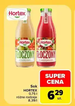 Carrefour Sok tłoczony z jabłek Hortex oferta