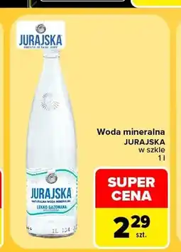 Carrefour Woda mineralna niegazowana Jurajska w szkle oferta