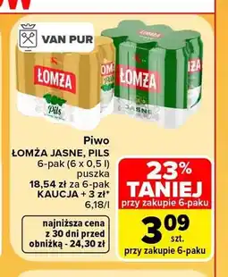 Carrefour Piwo Łomża 6-pak oferta