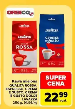 Carrefour Kawa mielona Qualità Rossa Lavazza oferta