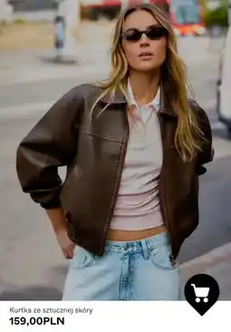 Bershka Kurtka ze sztucznej skóry oferta